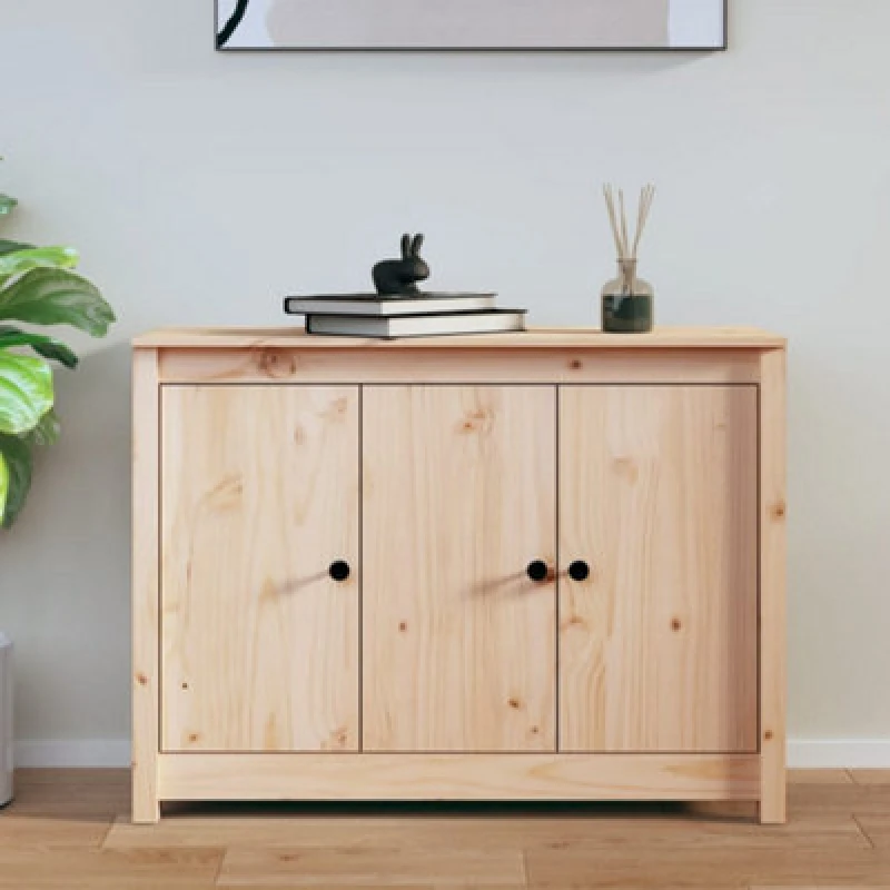 Image of VIDAXL Sideboard 100x35x74cm Solid Wood Pine Vidaxl 8720287189329
