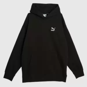 Image of PUMA Classic Relaxed Hoodie In Black