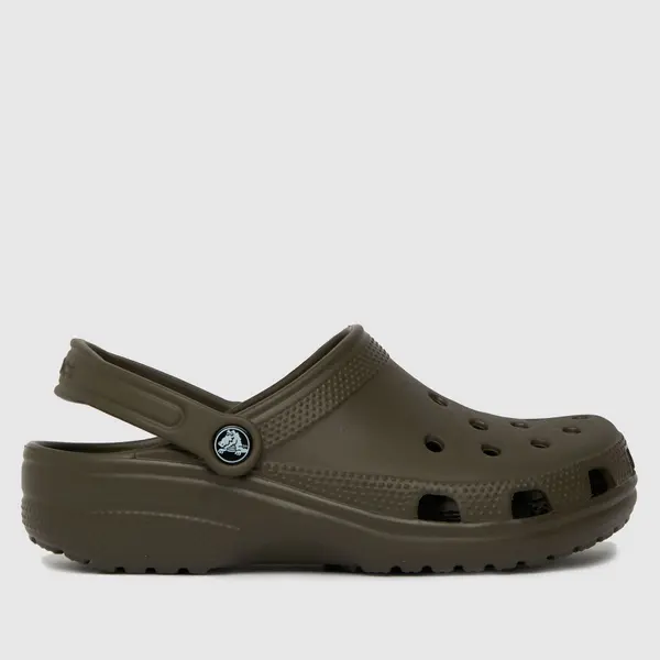 Image of Crocs classic clog sandals in brown Brown UK 4 (EU 37)