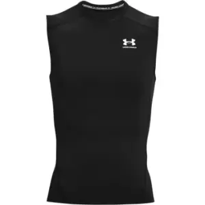 Image of Under Armour Heat Gear Compression Sleeveless Tee - Black