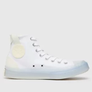 Image of Converse White Cx Hi Trainers