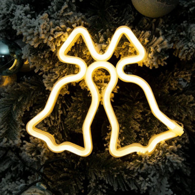 Image of Christmas Workshop Christmas Bell LED Neon Hanging Sign Light