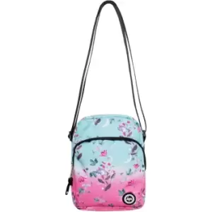 Image of Hype Roadman Flower Shoulder Bag (One Size) (Mint/Pink) - Mint/Pink