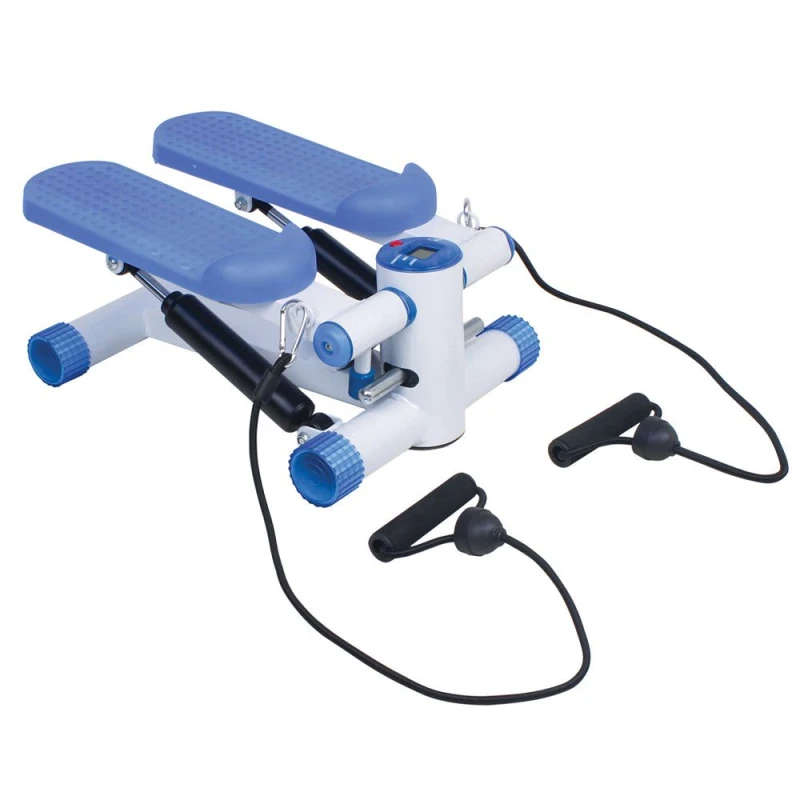 Image of Loops Mini Exercise Stepper with LED Display and Training Ropes - Anti Slip Pedals Multi