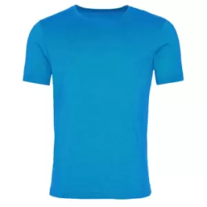 Image of AWDis Mens Washed T Shirt (Medium) (Washed Saphire Blue)