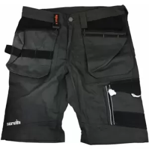 Image of Trade Work Shorts Slate Grey with Multiple Pockets - 38" Waist - Scruffs
