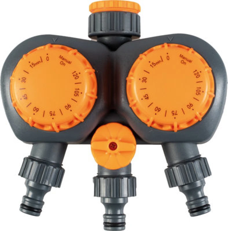 Image of Netagon Garden Outdoor Double Head Mechanical Sprinkler Timer