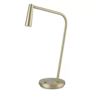 Image of Gamma LED Table Lamp Satin Gold 179lm 2700K