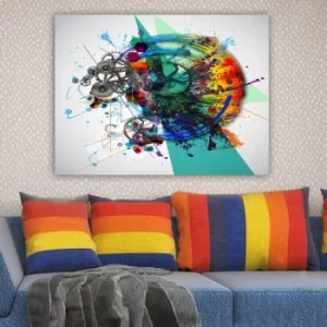 Image of 254750497_70100 Multicolor Decorative Canvas Painting