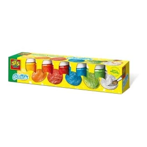 Image of SES Creative - Childrens Glitter Poster Paints Set Six Paint Pots 3 to 12 Years (Multi-colour)