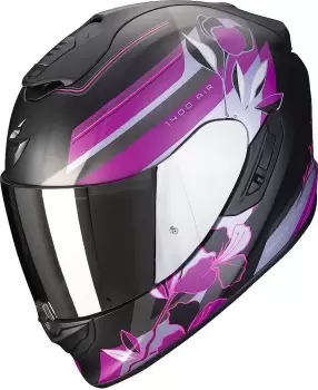 Image of Scorpion EXO 1400 Air Gaia Helmet, black-purple, Size M for Women, black-purple, Size M for Women
