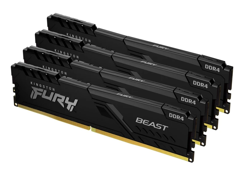 Image of Kingston FURY Beast 64GB (4x16GB) 3600MT/s DDR4 Memory Kit