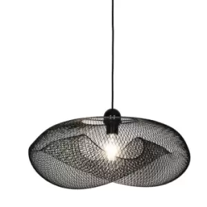 Image of Zumalinelighting - Zumaline Alice Wire Frame Pendant Ceiling Light, Black, 1x G9