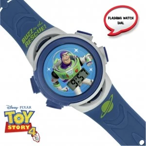 Image of Disney Toy Story Buzz Lightyear Blue Plastic Strap Watch