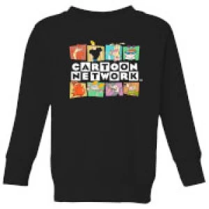 Image of Cartoon Network Logo Characters Kids Sweatshirt - Black - 3-4 Years