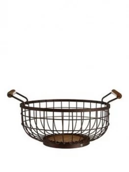 Image of Premier Housewares Wood Base Vertex Fruit Basket