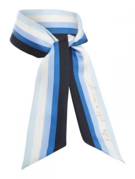 Image of Kate Spade New York Ombre stripe skinny scarf Blue