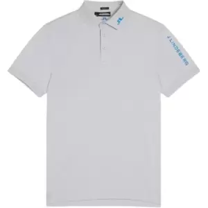 Image of J Lindeberg Golf Tech Polo Shirt - Grey