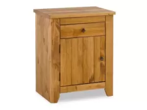 Image of LPD Havana Pine 1 Drawer Small Bedside Cabinet Flat Packed