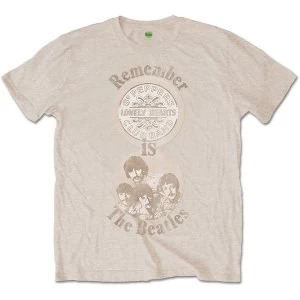 Image of The Beatles - Remember Unisex Medium T-Shirt - Neutral