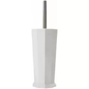 Image of Grey Toilet Roll Holders Free Standing Muted Finish Brush Holder Slender Toilet Brushes And Holders Sets Freestanding Toilet Roll Holder 9 x 35 x 9