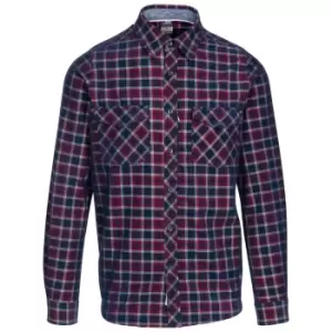 Image of Trespass Mens Byworthytown Checked Shirt (L) (Navy)