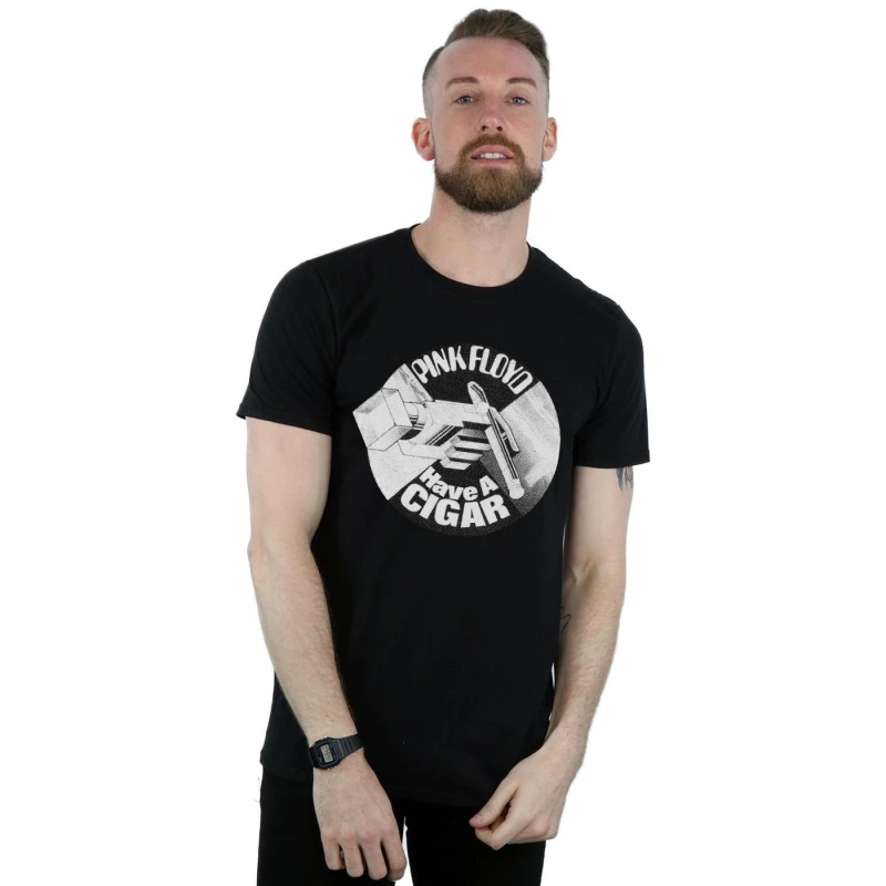 Image of Pink Floyd Pink Floyd Men Have A Cigar T-Shirt in Black Size: Small Black S Male 5057864673678
