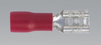 Image of Sealey RT20 Push-On Terminal 4.8mm Female Red Pack of 100