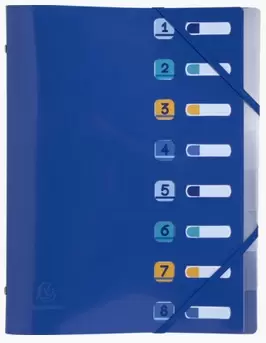 Image of Exacompta Bee Blue Pp Multipart File 8p A4 - Navy Blue - New
