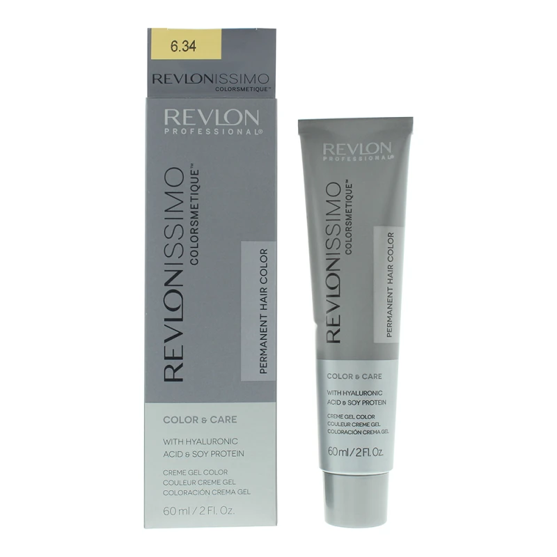 Image of Revlon Revlonissimo Colorsmetique 6.34 Dark Coppery Gold Blonde Hair Colour 60ml