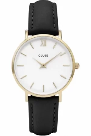 Image of Ladies Cluse Minuit Leather Watch CL30019