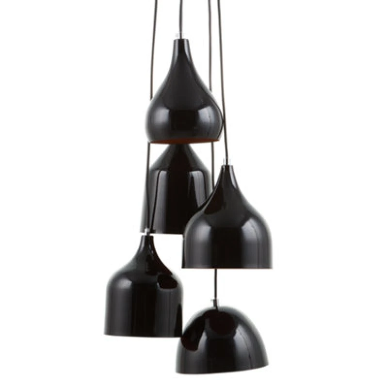 Image of Beliani Pendant Lamp Savio Metal Golden Brown Black