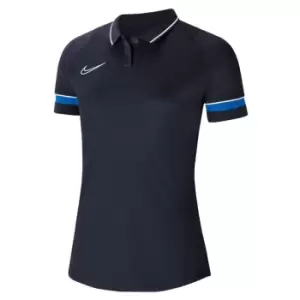 Image of Nike Dri-Fit Academy Polo Shirt Womens - Blue