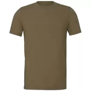 Image of Bella + Canvas Unisex Sueded Tee (L) (Heather Olive)