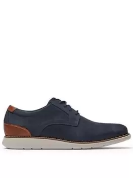 Image of Rockport Tm Craft Plain Toe Casual Shoe, Blue, Size 7, Men