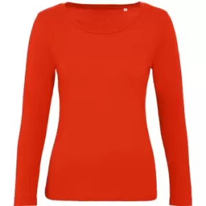 Image of B&C Womens/Ladies Inspire Long Sleeve Tee (XS) (Fire Red)