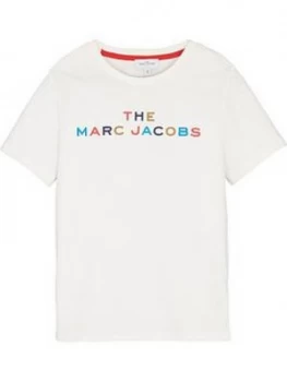Image of The Marc Jacobs Boys Short Sleeve Multi Logo T-Shirt - White