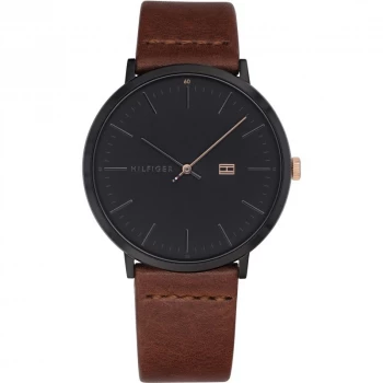 Image of Tommy Hilfiger Black And Brown 'James' Sports Watch - 1791461