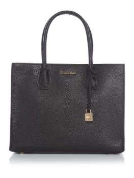 Image of Michael Kors Mercer Black large tote bag Black