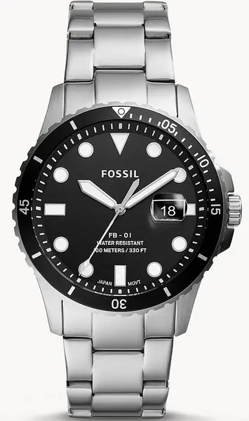 Image of Fossil Watch FB-01 Three Hand Date - Black FS-179