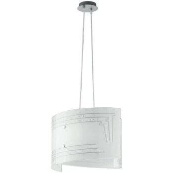 Image of Fan Europe Lighting - Fan Europe CONCEPT 2 Light Pendant Ceiling Light White 45x33cm