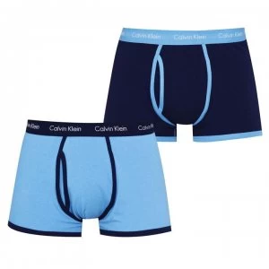 Image of Calvin Klein 365 2 Pack Trunks Mens - Blk/Blu MKQ