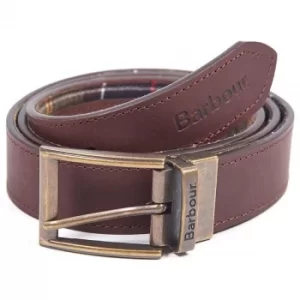Image of Barbour Tartan Reversible Belt Classic Tartan/Brown Medium