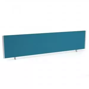 Image of ImpulseEvolve Plus Bench Screen 1800 Bespoke Maringa Teal Silver Frame