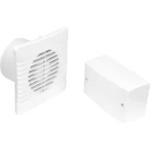 Image of Airvent 100mm SELV 12V Low Profile Extractor Fan Timer in White ABS