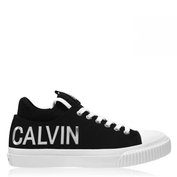 Image of Calvin Klein Jeans Ivanco Trainers - Black/Silver