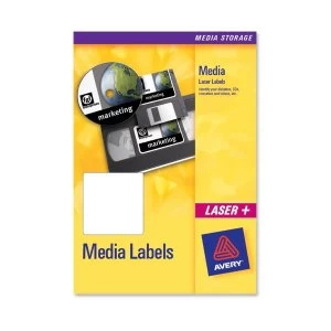Image of Avery L7674-25 White Video Spine Label - Laser Pack 400