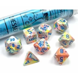 Image of Festive Polyhedral Kaleidoscope/Blue Lab 7-Die Set