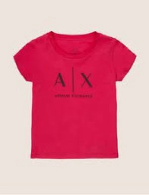 Image of Armani Exchange Logo T-Shirt Red Size XS Women