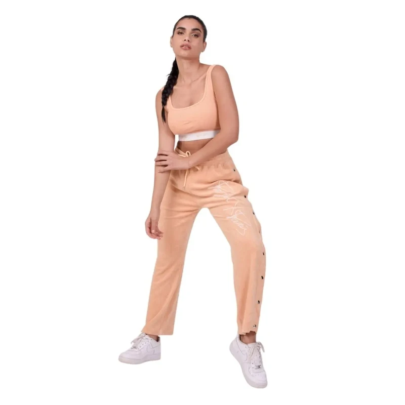 Image of Project X Paris Womens press stud jogging trousers Project X Paris Orange Female L